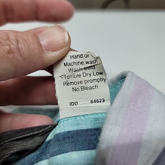 VTG WOOLRICH Mens Madras Plaid Short Sleeve Button Down Shirt Size XL Colorful - Picture 15 of 16